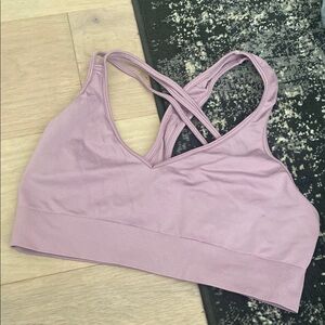 Avia Purple Cross-Back Sports Bra